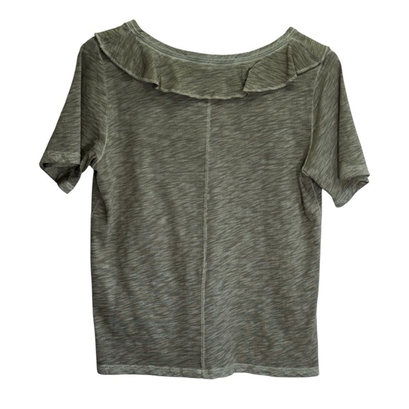 Veronica Beard Green Ruffled Wrap Top - Picture 5 of 12